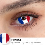 Popxstar 1 Pair Colored Contact Lenses Cosplay Colorful Contact Blue Eyes Contact Anime Red Lenses Halloween white Lenses