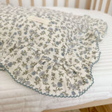 Popxstar INS Ruffle Edge Gauze 100% Cotton Princess Pillow Case 30X50 48X74cm Breathable Pillowcase Decorative for Home Bedding Bedroom
