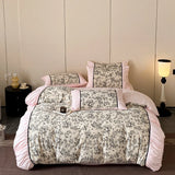 Popxstar  Soft Bedding Set Princess Style Duvet Cover with Bed Sheet Pillowcase Bedclothes Bedspread Pillowcases Comforter Sets ﻿