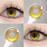 1Pair Contacts Lenses Green Aura Series Lenses Makeup Red Lenses Beauty Pupils Cosplay Fashion Korean Colorcon Lenses