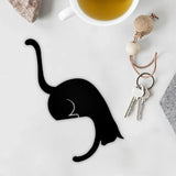 Popxstar New Kitchen Wall Door Metal Hook Key Hanger Cat Tail Monkey Shaped Decor Holder Clothes Storage Rack Seamless Hook Tool