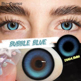 Popxstar  1 Pair Colored Contact Lenses with Prescription Natural Look Myopia Lenses 0~-6.00 Green Lenses Brown Contact Lenses