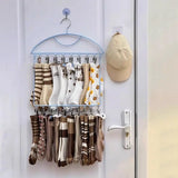 18 Clips Socks Drying Rack Large Capacity Stainless Steel Multi-clip Sock Drying Hanger Space Saving Windproof
