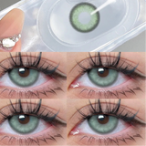 Popxstar 1 Pair Big Eye Korean Lenses Colored Contact Lenses with Degree Myopia Lenses Green Lenses Black Lenses Prescription