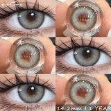 1Pair Natural Colored Contact Lenses Gray Beauty Pupils Brown Lens Fashion Blue Contacts Yearly Green Eye Color Lenses