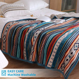 Popxstar  Luxury Bed Blanket Boho Throw Blanket Winter Thick Coral Fleece Sofa Blanket Bed Plaid Bedspread On The Bed Home Decor