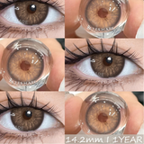 Popxstar New 1pair Colored Contact Lenses for Eyes Natural Brown Contacts Lenses Fashion Blue Eyes Lenses Yearly Gray Pupils