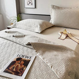 Popxstar  1000TC Egyptian Cotton Luxury Quilted Bedspread, King Size, Bed Cover, Mattress Topper Coverlet, Bed Sheet, Pillowcases 3/5Pcs