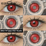Halloween Colored Contact Lenses 2Pcs Cosplay Anime Cyber Makeup Blue Pink Color Contacts Red Eye Lens Fast Delivery