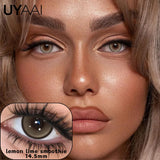 Atmosphere Essential Natural Color Contact Lenses - Bionic Pupil Design, Premium Texture, Versatile Brown/Blue/Gray