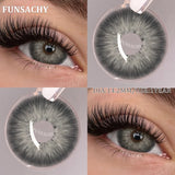 1 Pair Brown/Gray Color Contact Lenses Beautiful Pupils Cosmetic Korean Fashion Natural Eye Contacts Doll Black Lenses