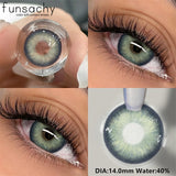 Popxstar  2pcs Natural Color Contact Lenses for Eyes Green Eye Lens Blue Eye Contacts Fashion Beauty Makeup Women Man Soft Lenses