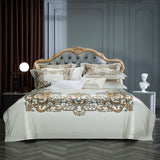 Popxstar  Premium 1000TC Egyptian Cotton Luxury Bedding Set Boho Style Digital Printing Duvet Cover Flat/Fitted Bed Sheet Pillowcases 4Pcs