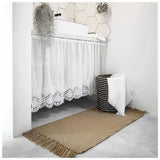 Popxstar Vintage Embroider Fabric Curtain Blackout Curtains  Kitchen Bedroom Bathroom Cabinet Home Decor Rod Pocket Cafe Short 1 Panel