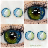 Popxstar Myopia Contact Lenses with Diopters Blue Pupils Color Contact Lenses for Eyes Prescription Contact Lenses 1 Pair/2pcs