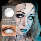 Popxstar  Cosplay Vampire Red Contact Lenses Anime Cosplay Halloween Lenses Cosmetic Colorful Multicontacts White Black Softlens