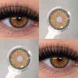 1Pair Cleopatra 2.0 Series Natural Color Contact Lenses for Eyes Brown Lenses Colorcon Lenses Yearly Beautiful Grey Eyes