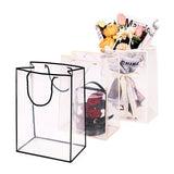 Popxstar Transparent Tote Bag Flower Bouquet Packaging Bag Long Clear Valentine's Day Florist Supply Gift Bag Women Handbag Shoulder Bag