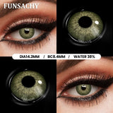 Popxstar  1 Pair Big Black Contact Lenses Beautiful Pupils for Eyes Colored Softlens Natural Brown Grey Lens Contacts Yearly Lens