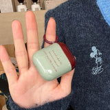 Popxstar  Korean Cute Matcha Green Good Lucky Girl Soft Headphone Protection Cover For AirPods 1 2 3 4 Pro 2 3nd Generation Earphone Case