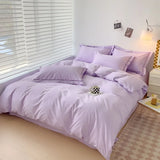 Popxstar  Luxury Bedding Duvet Cover Set 400 TC Egyptian Cotton 1pc Quilt Cover and 2pc Pillowcase Soft Durable Comforter Cover All Season