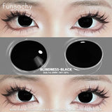 Popxstar  Cosplay Blind Black Lenses Anime White Eye Color Lens Halloween Vampire Lenses Cosmetic Colorful Multicontacts Red Lens