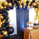Popxstar Black Gold Balloon Garland Arch Kit Confetti Latex Balloon 30th 40th 50th Birthday Party Balloons Decorations Adults Baby Shower