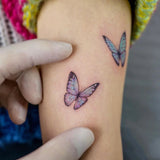 Popxstar  Color Butterfly Tattoo Sticker Waterproof Men and Women Temporary Tattoo