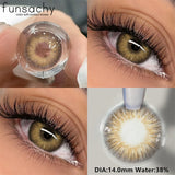 Popxstar  2pcs Natural Color Contact Lenses for Eyes Green Eye Lens Blue Eye Contacts Fashion Beauty Makeup Women Man Soft Lenses