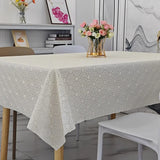 PVC Printed Square Tablecloth Waterproof Oil Resistant Washable Table Cloth Home Minimalist Dining Table Coffee Tables Cover