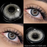 Yearly Use black Color Contact Lenses Cosmetic Natural Contact Lenses Soft Eye Lenses Beauty Pupils 1 Pair 14.2mm