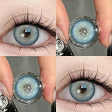 1pair Color Contact Lenses for Eyes Blue Purple with diopters Beauty Natural Pupils New Style Lens Contacts Fast Shipping