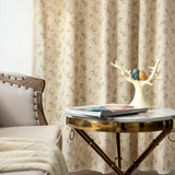 Popxstar 1 Panel Cotton and Linen Blend Bohemia Suitable Curtains for Living Room Decoration Curtain Fringe Beige Rod Pocket Blackout