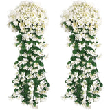 Popxstar spring decor Artificial Flower Silk Violet Wall Hanging Wedding Scene Decor Home Potting Outdoor Garden Party Festival parts diy gift Hotsale