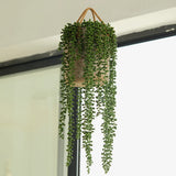Popxstar Artificial Plants Fleshy Vine Succulent Ivy Greening for Wall Hanging Home Window Garden Festive Party Decor Fake Flower Plants