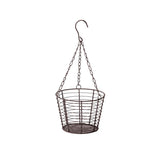Retro metal ironwork storage basket vegetable fruit snack hanging basket kitchen balcony household Small item storage