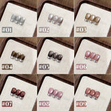 Autumn Winter Blue Black Red Glass Bead Crystal Cat Eye Gel Nail Polish New Whitening High Density Sparkling Nail