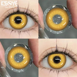 2PCS Halloween Contact Lenses Colored Pupils for Cosplay Effect Eye Contact Lenses with Degree 0~-8.00 Beauty Lens