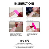 Popxstar  Red/Pink Almond Fake Nails 24Pcs Full Cover Acrylic Press On Nails with Polka Dot Designers Cool Girls Charm Manicure Nails Art