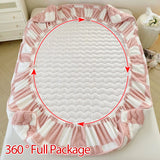 Popxstar Thicken Velvet Bed Sheet For Bed Solid Color Mattress Cover Long Hair Fleece Bed Covers Soft Plush Queen King Bed Fitted Sheets