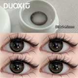 Popxstar  2pcs Color Contact Lenses Black Large Diameter 14.5mm Myopia Diopter -0.00to-8.00 Beauty Pupil High Quality Natural Lens
