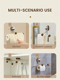 Popxstar Suction Cup Roll Paper Holder Wall Mounted Paper Towel Hanger Utensils for The Kitchen Paper Roll Holder Kitchens Accessories