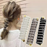 Popxstar 1/3Pcs Fashion Ponytail Elastic Hair Bands for Women Telephone Wire Hair Ties Scrunchies Hairbands Girls Hair Accessories