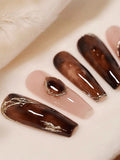 12ML Maillard Tortoise Shell Gelly Amber Gel Nail Polish Brown Nails Black Nails New Year Nails Nail Supplies