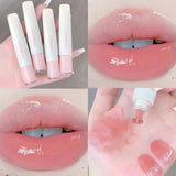 Popxstar Jelly Lip Gloss Lasting Nude Pink High Gloss Lip Glaze Moisturizing Lipstick Mirror Water Lip Tint Korean Beauty Lip Care Makeup