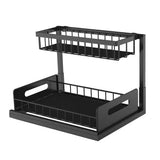 Kitchen Sink Storage Rack 2 Tier Under Sink Organizers And Storage Solutions Multi-purpose Bathroom Shelf Kitchen Organizer