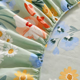 Popxstar Fitted Sheet Set Floral Style Bed Cover Pillowcase постельное бельё набор Home Elastic Bedsheet Skin-friendly Bed Linen