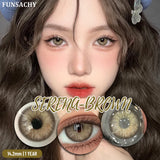 Popxstar  1Pair Colorcon Korean Lenses Color Contact Lenses For Eyes Natural Brown Soft Lens Gray Eye Contacts Makeup Cosmetic
