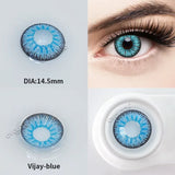 Popxstar 1 Pair/2pcs Lenses Cosplay Anime Contact Lenses for Eyes Vision Correction Comestic Myopia Prescription Contact Lenses