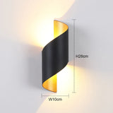 Popxstar  Outdoor wall lights, waterproof hallway, outdoor wall lights, living room, Nordic terrace, balcony, corridor, courtyard lights